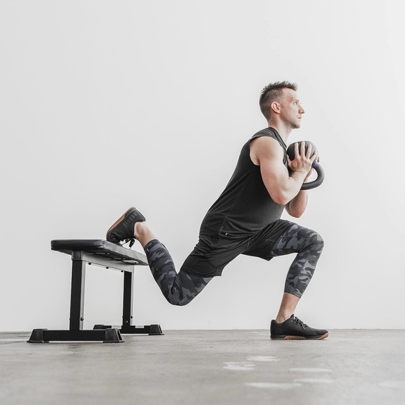 NOBULL • Chrome Black Camo Compression 3/4 Length Tights Pants - Picture 3 of 12